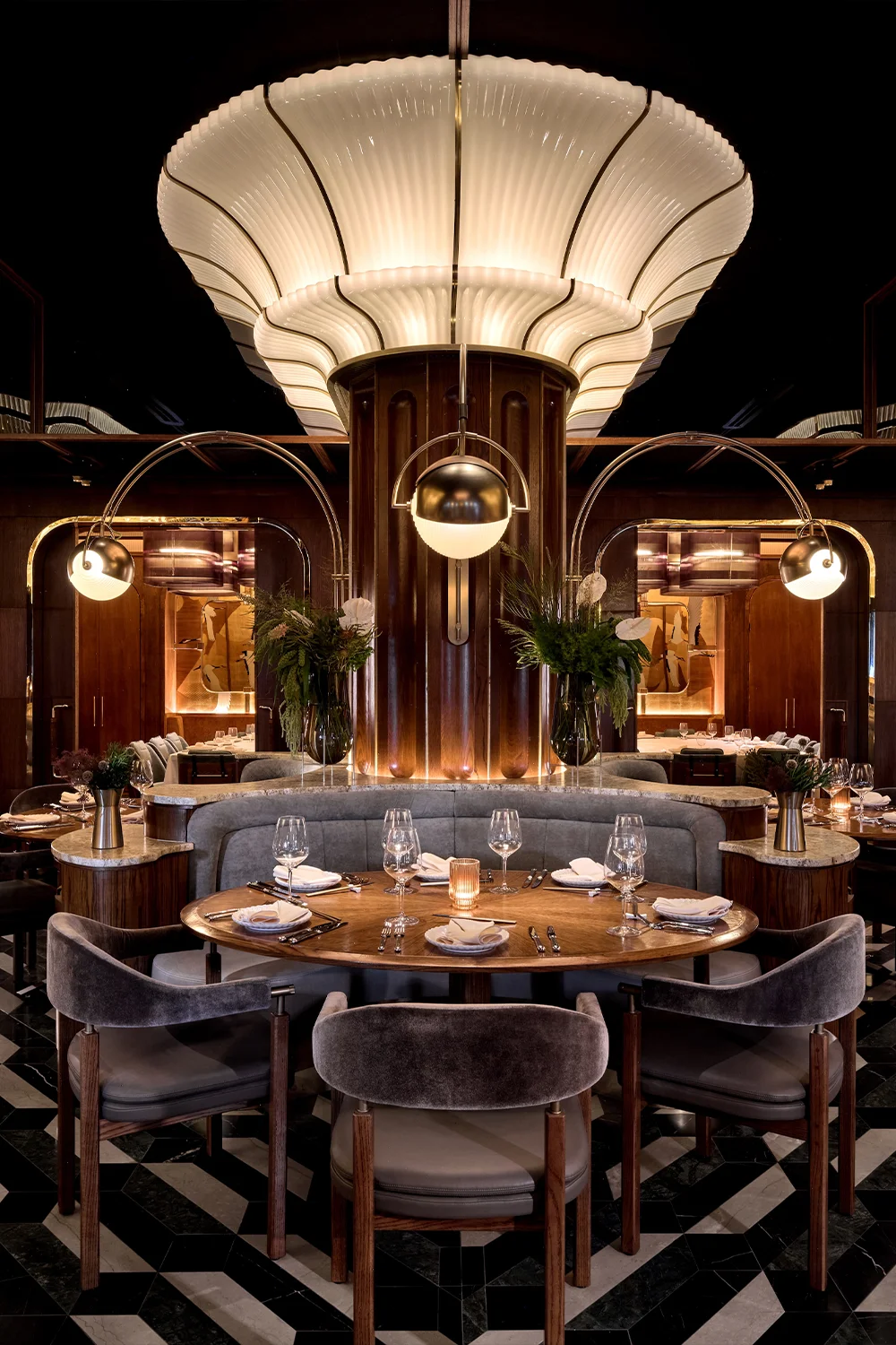 Elegantly designed lounge area, with beautiful furniture nooks for guests to enjoy themselves